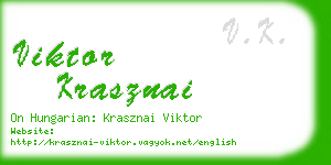 viktor krasznai business card